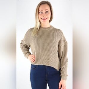 Vero Moda Classic Tan Crew Neck Sweater